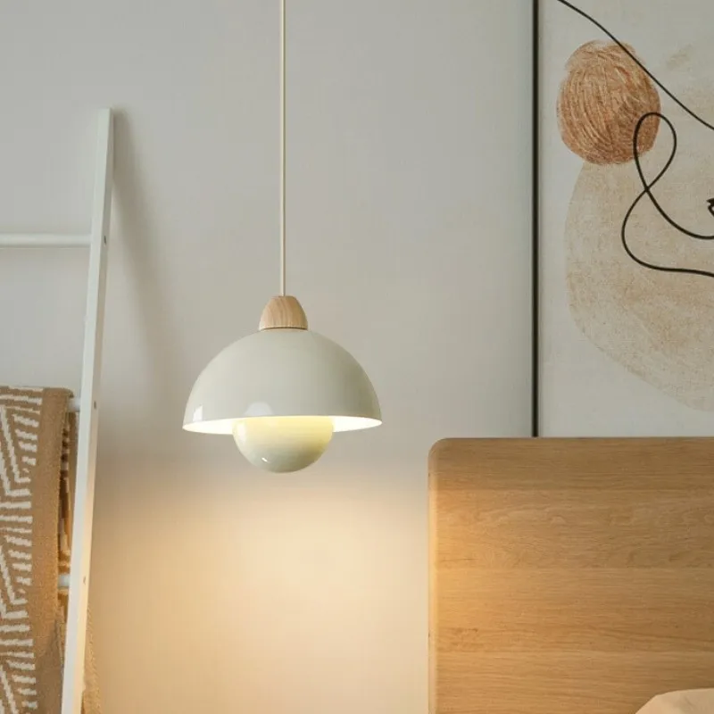 Macaron Flower Wooden & Metal Pendant Light S182