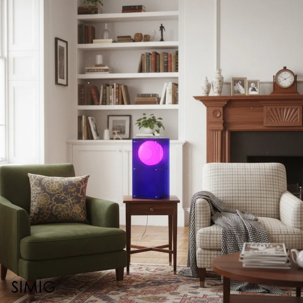 Geometric Layering Cuboid Lamp – Modern Acrylic Sunset Ambient Table Lamp S372