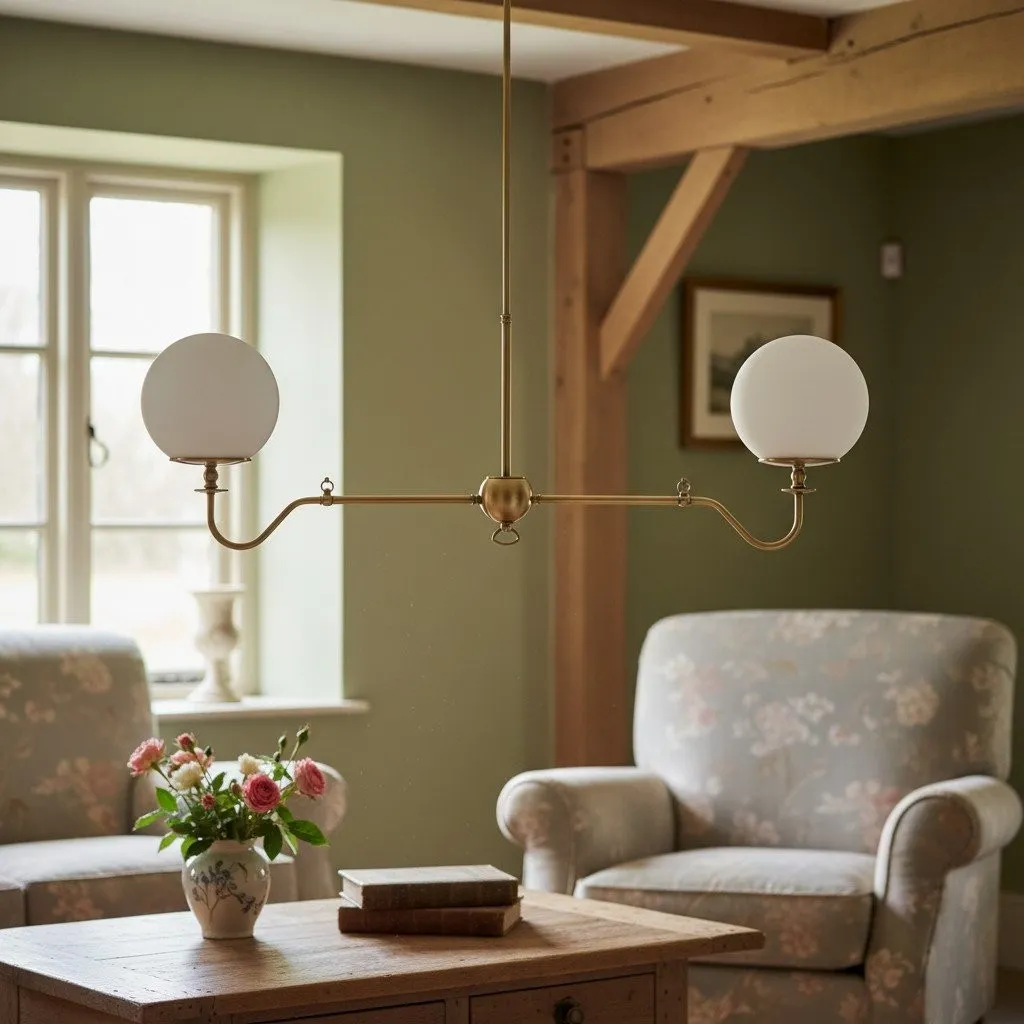 Glorica Glass Brass Chandelier Lighting - Contemporary Glass Multi-Light Hanging Fixture T405