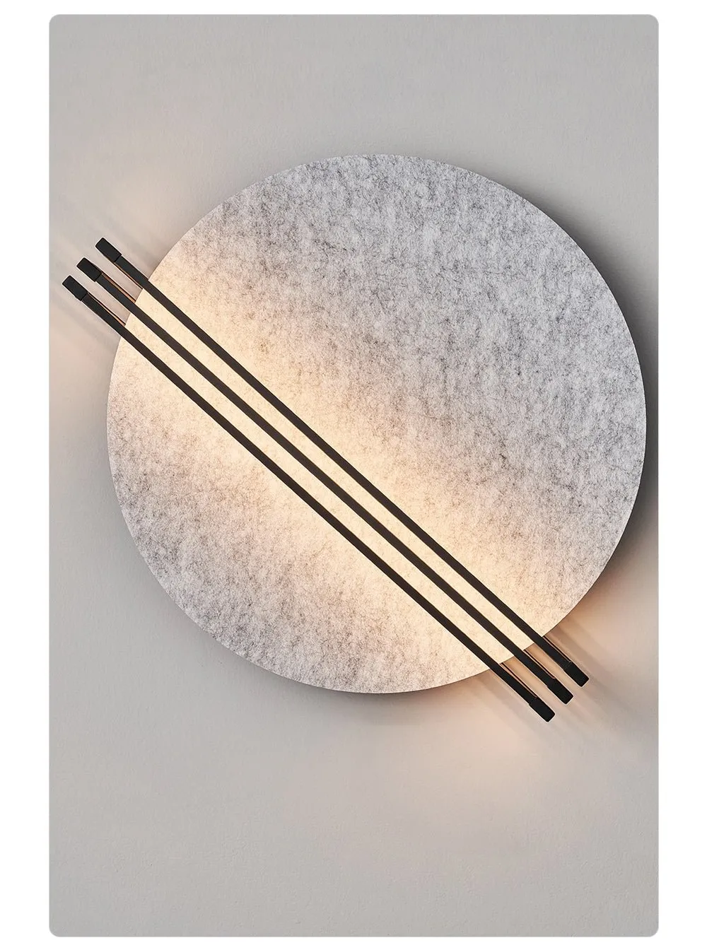 Abstract Sunrise Felt Wall Sconce T1605