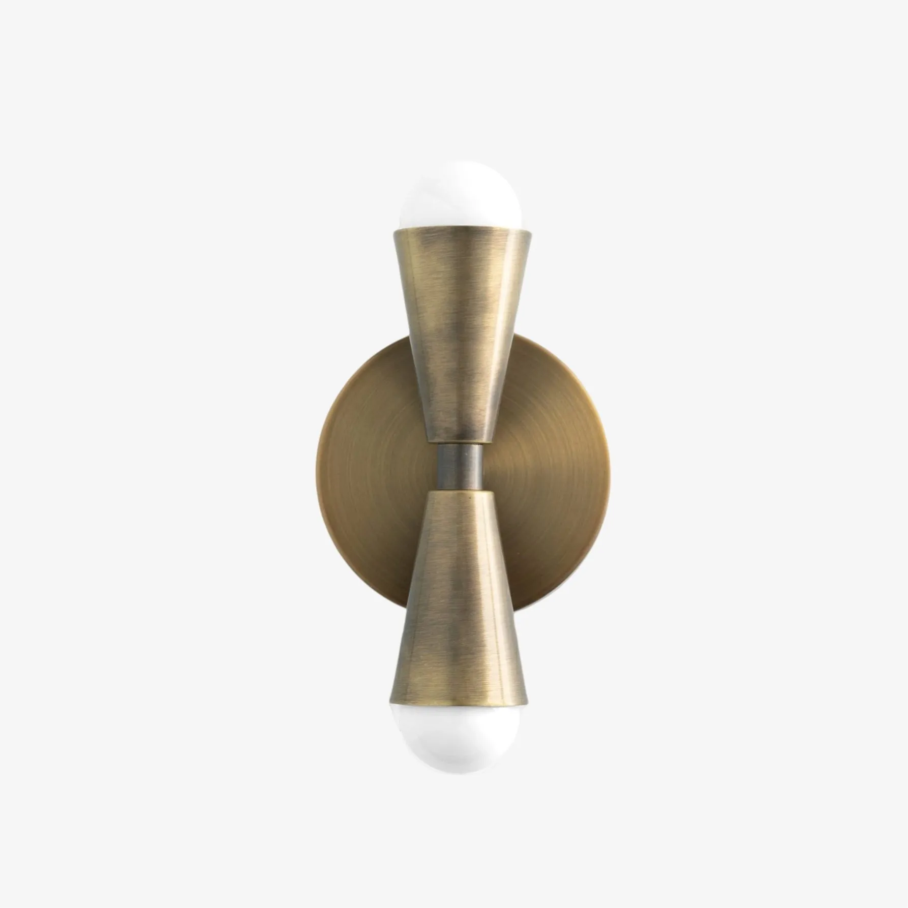 Pyralis  Cone Shade  Double Wall Light - Contemporary Living Room Glow T334