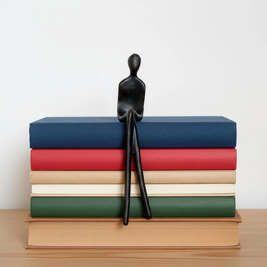 Floxo Abstract Metal Figurine – Nordic Sculpture for Desks T1195