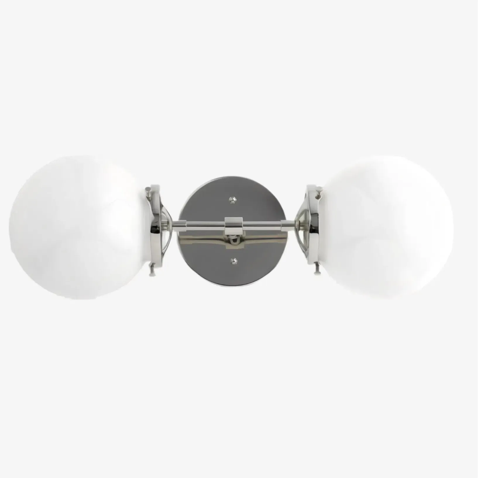 Lumio Globe Art Deco Vanity Light -  Opal Globe Bathroom Sconce T320