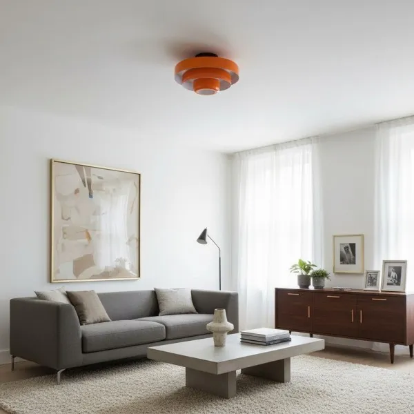 Veleora Triple Layer Disc Ceiling Light - Bauhaus Colorful Design S361