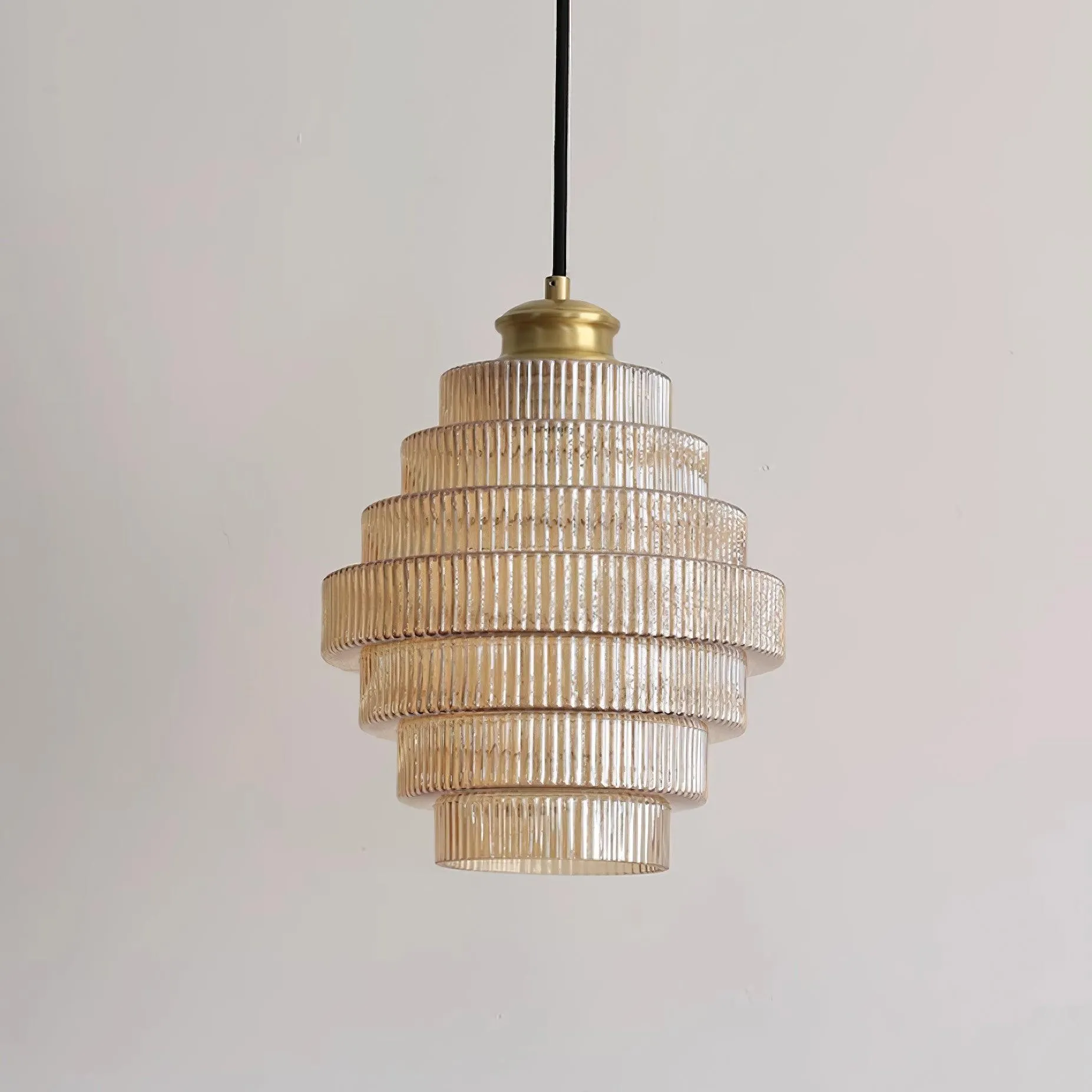 Modern Creative Pleated Design Glass Pendant Lamp M48