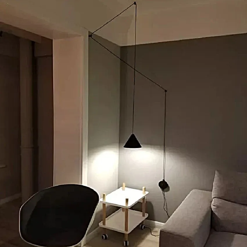 String Light Cone Pendant Light