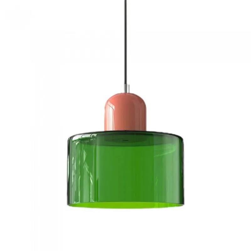 Nordic Morandi Cylinder Glass Pendant Light S66