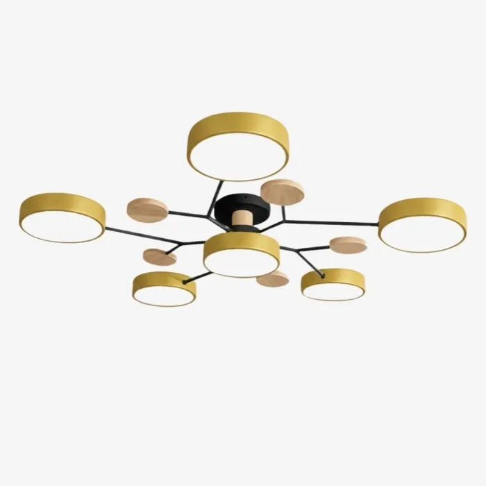 Nordic Branched Disc Metal Ceiling Lamp S117