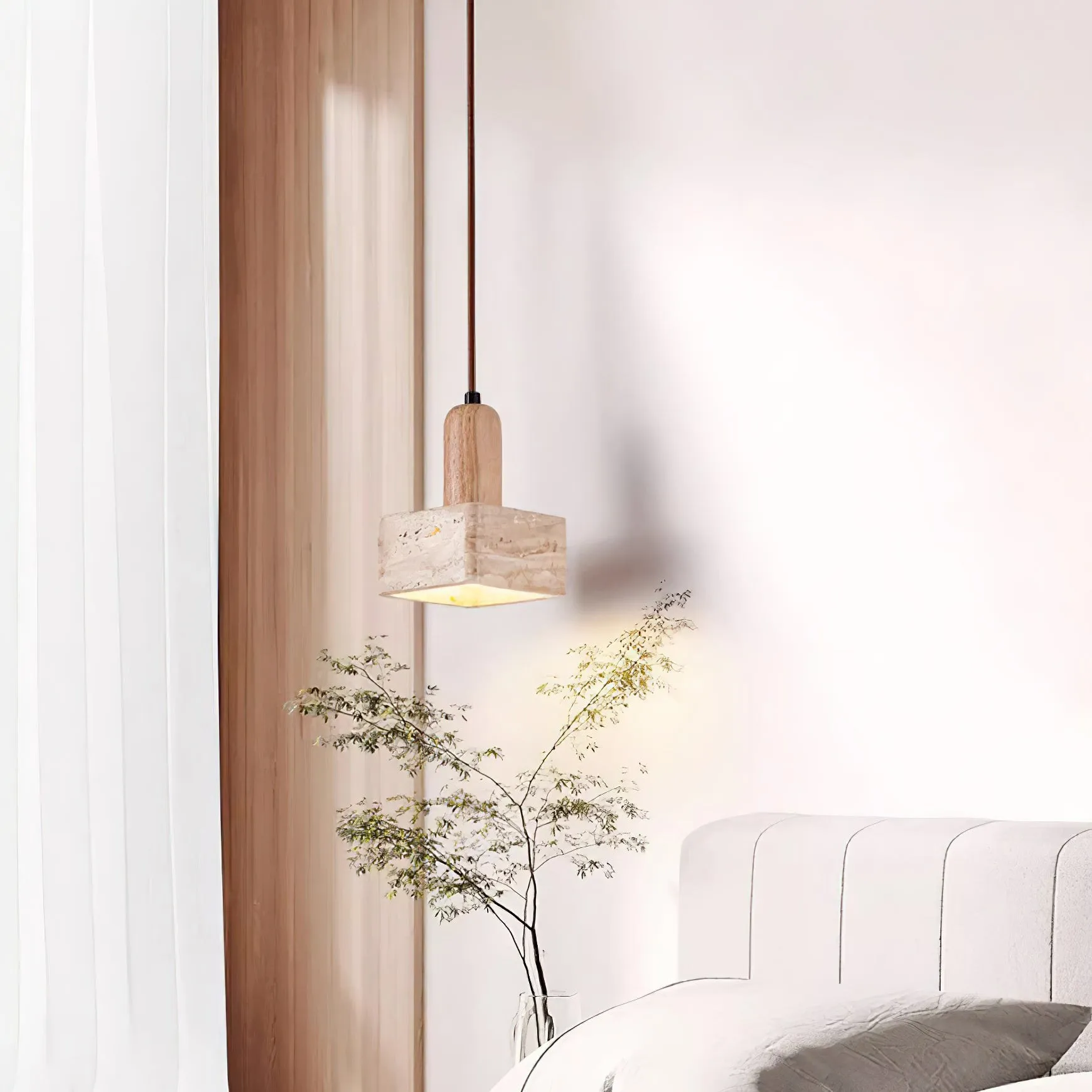 Simple Elegant Square Rectangular Pendant Lamp M94