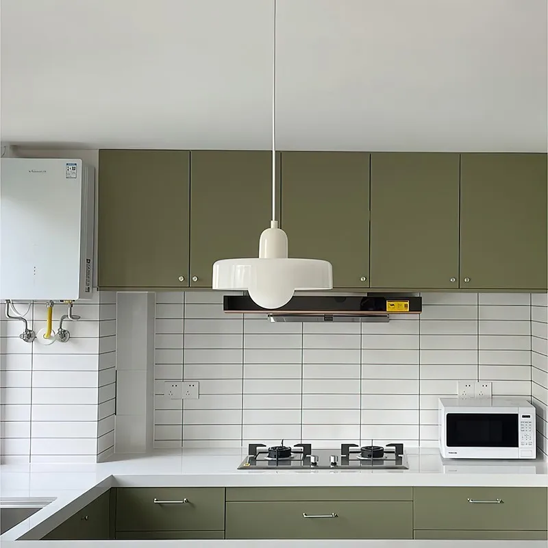 Morandi Glass Disc Orb Pendant Lamp S09