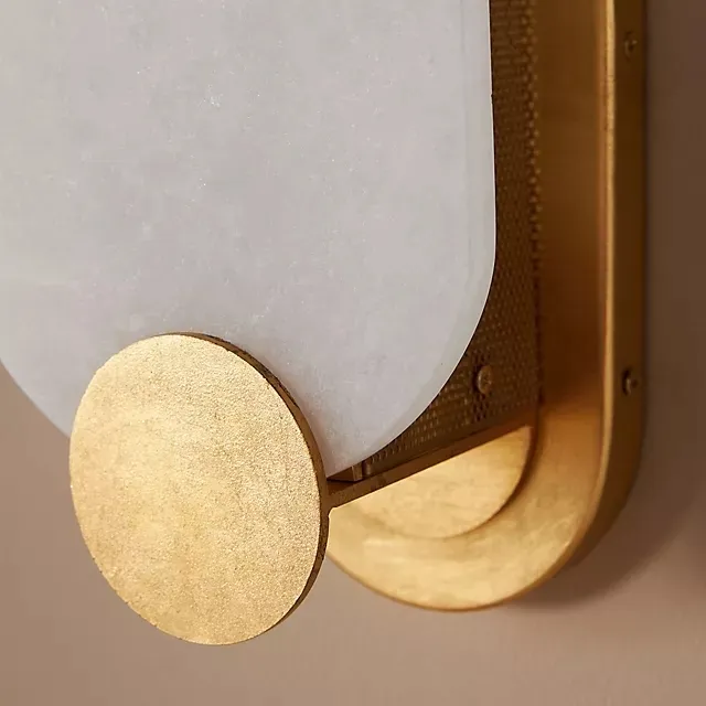Albi Decorative Wall Sconce Ambient Diffused Glow - Artful Carved Aesthetic Dining Room Corridor T713