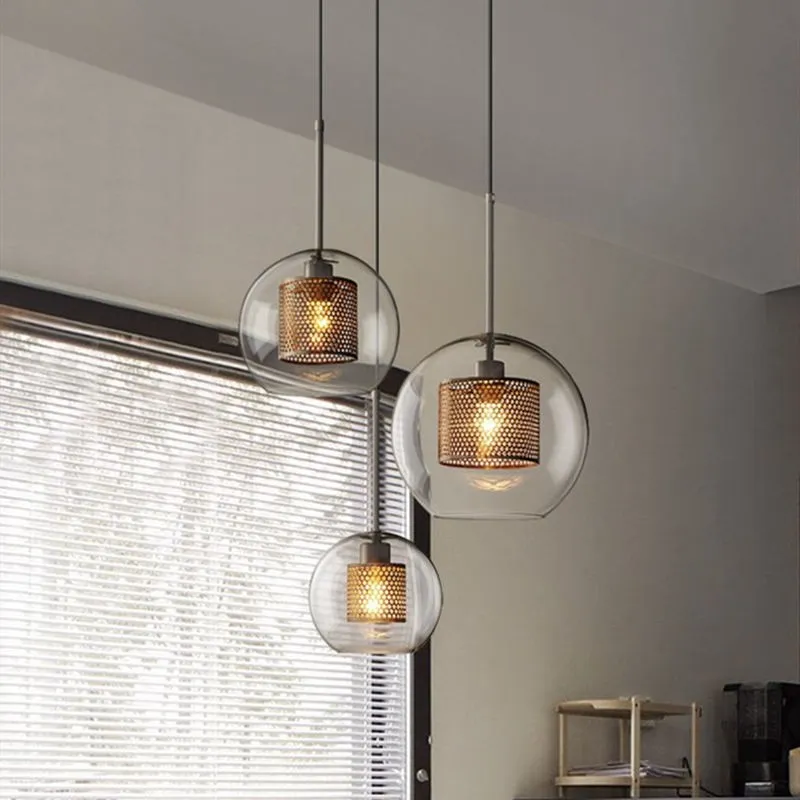 Modern Chiswick Glass Pendant Light Fixtures for Kitchen Dining Room