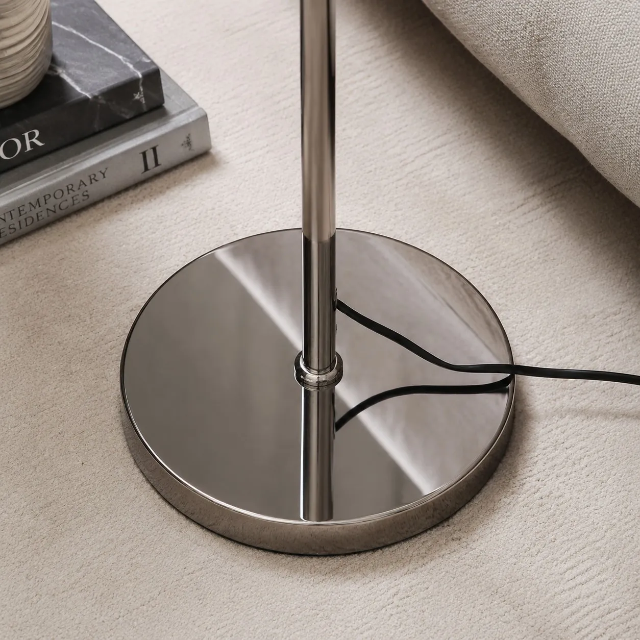 Floor lamp detail and room styling image