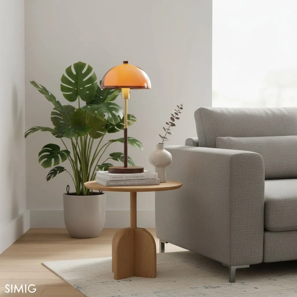 Afterglow Sunset Mushroom-Shaped Table Lamp - Acrylic Lamp for Bedroom S260