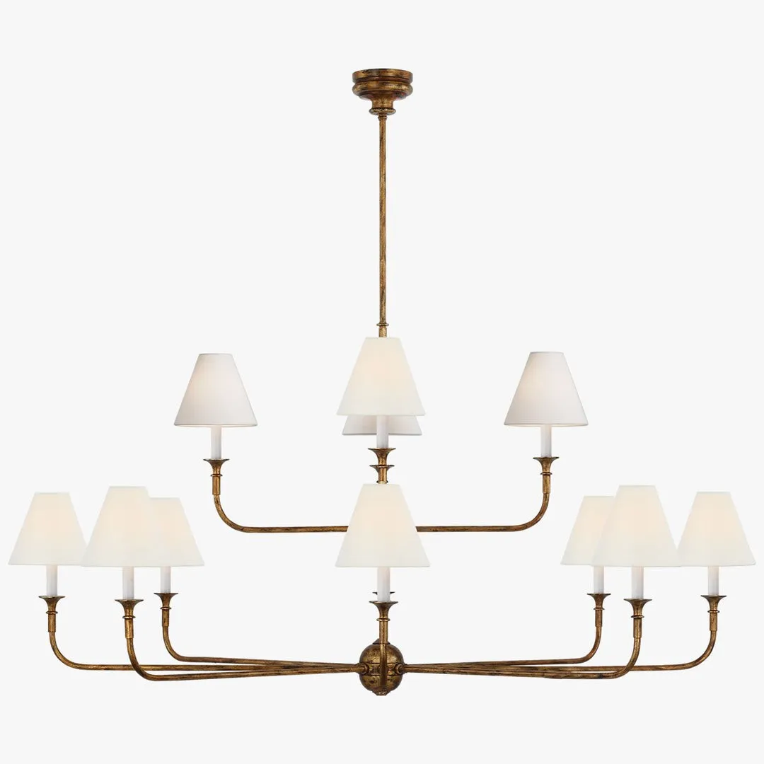 Piaf Geometric Metal Chandelier – Industrial Style for Dining Room T198