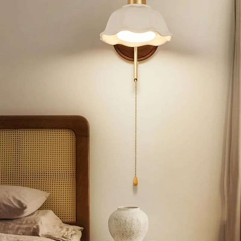 Wabi Sabi Style Ceramic Wall Lamp