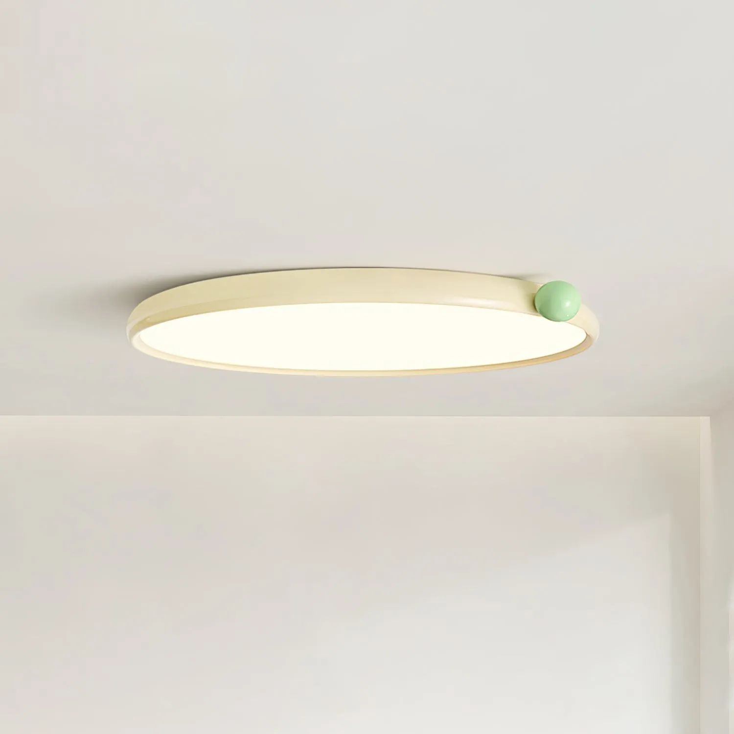 Minimalist Disc Cream Style Ultra-thin Ceiling Lamp M440