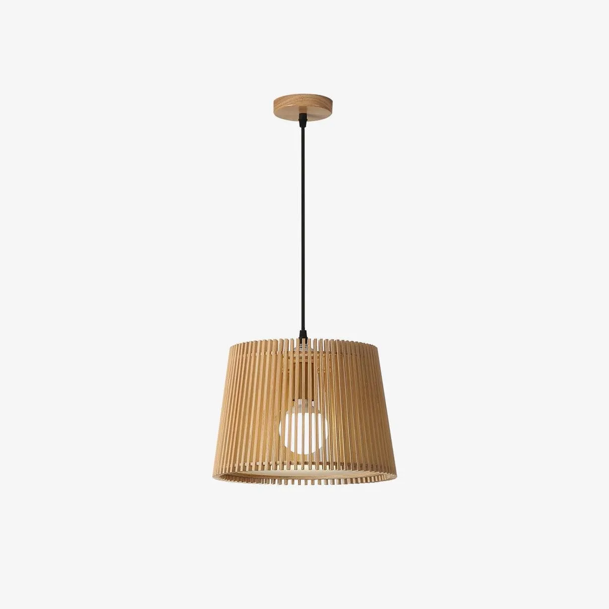 Wooden Log Color Cage Pendant Light M319