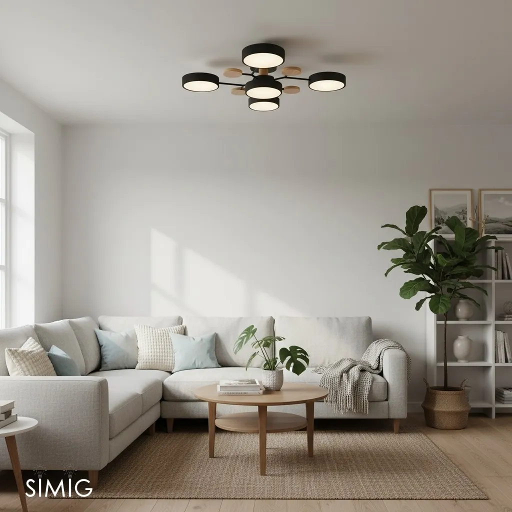 Nordic Branched Disc Metal Ceiling Lamp S117