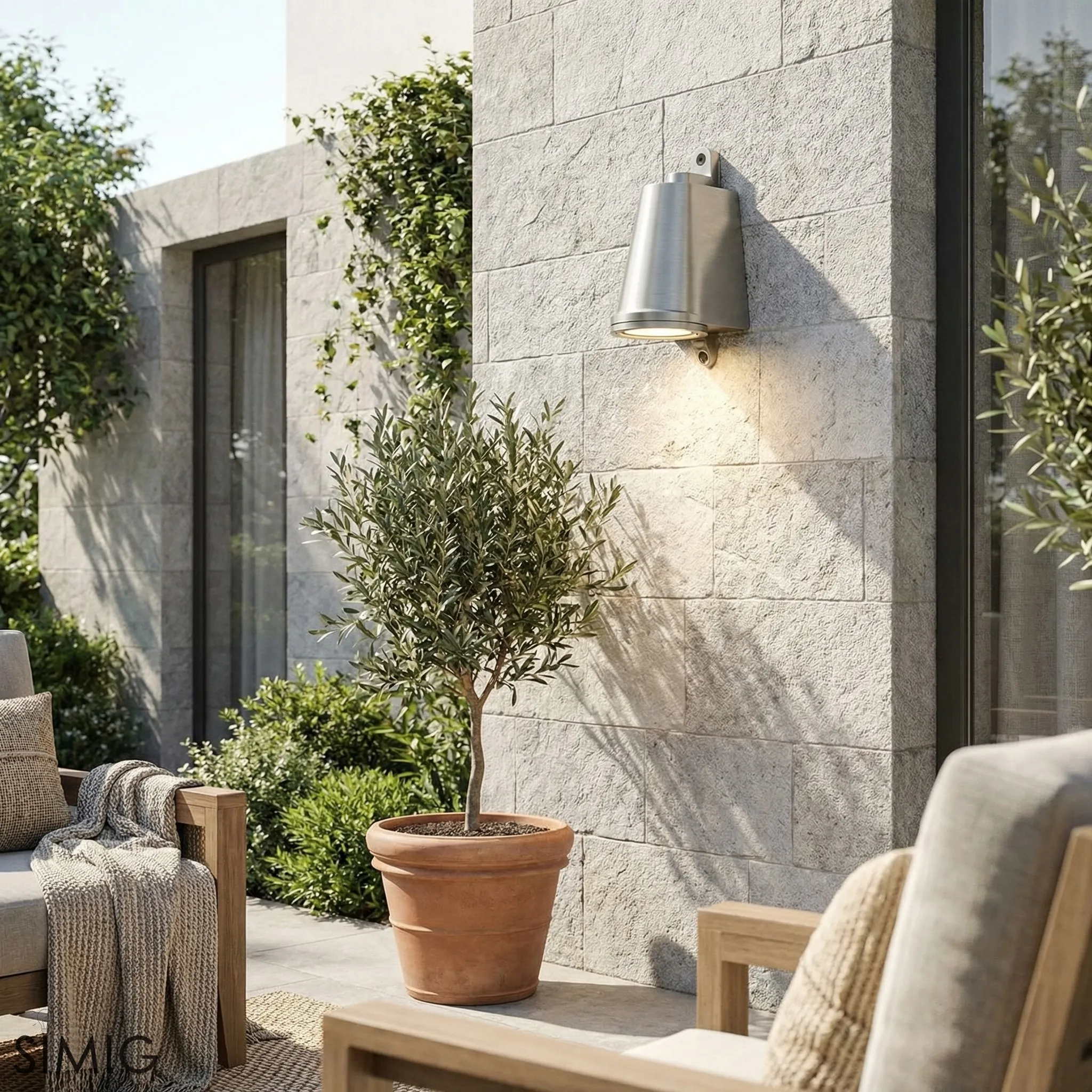 Orran Bell Shade Outdoor Wall Sconce - Industrial Porch Downlight T1201
