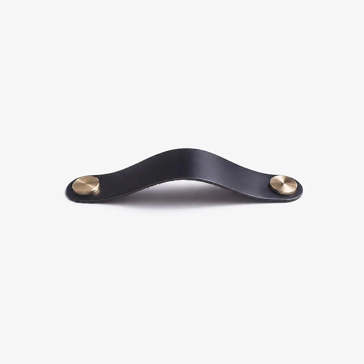 Cowhide leather and brass cabinet pull handle color and size option