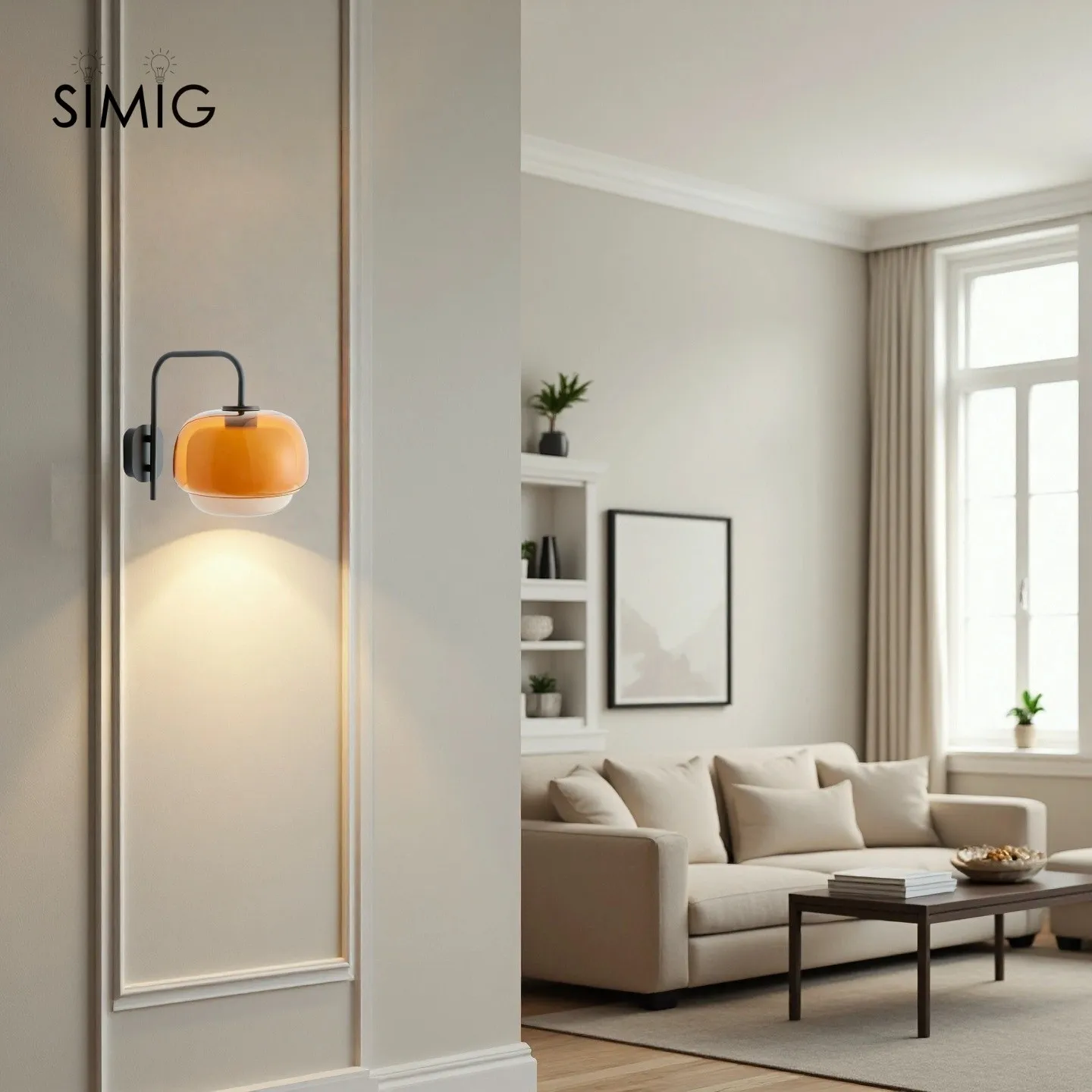 Multi-Layer Color Glass Wall Sconce with Black Metal Frame S237