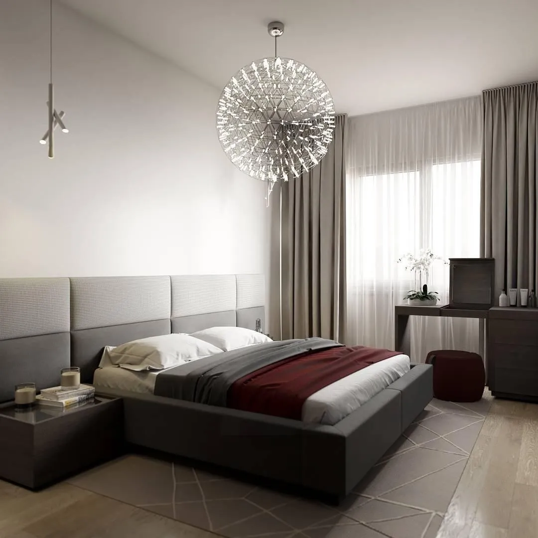 Silver Spark Ball Pendant Light T204