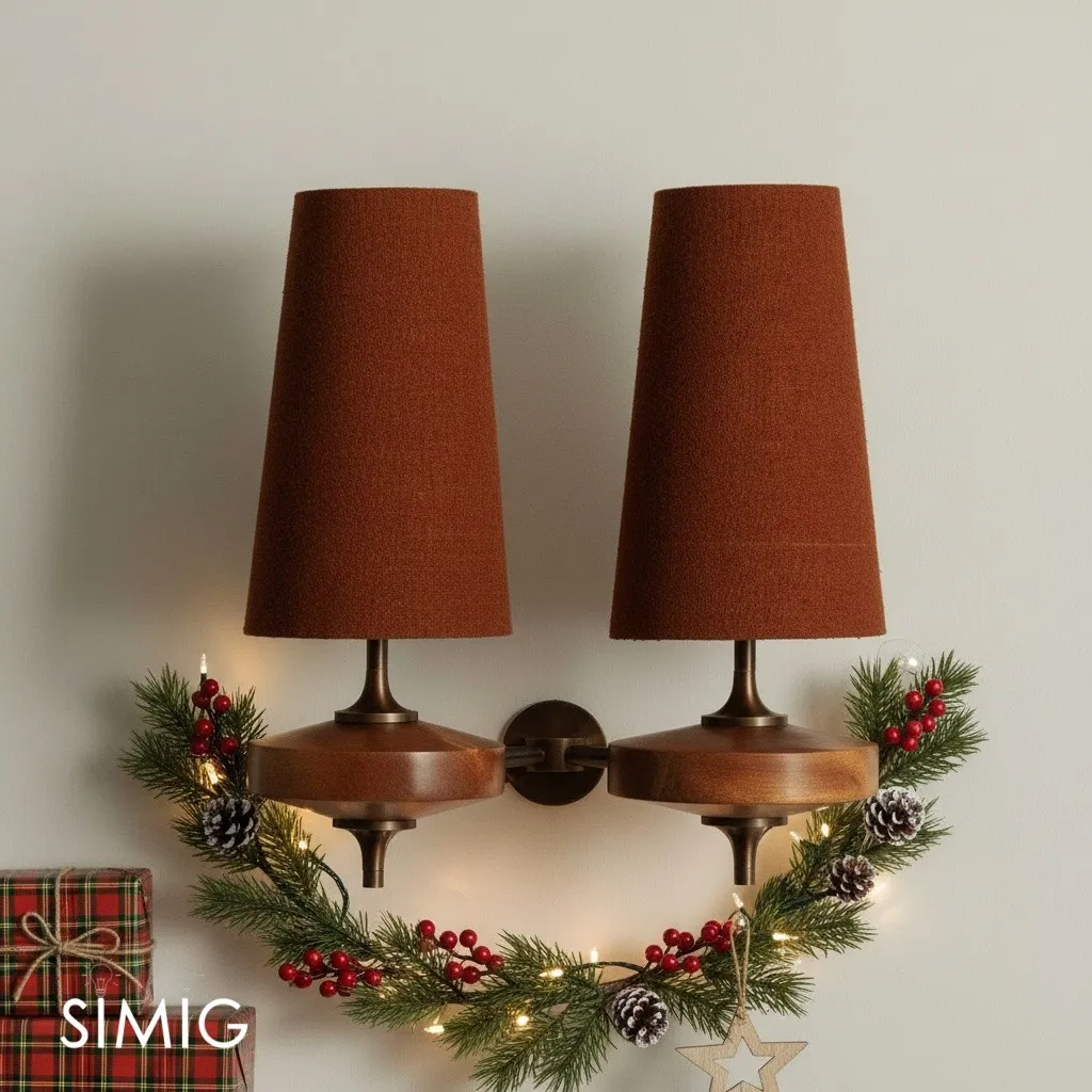 Chrona Rho Fabric Sculpt Wall Lamp - Artistic Contemporary Style T122