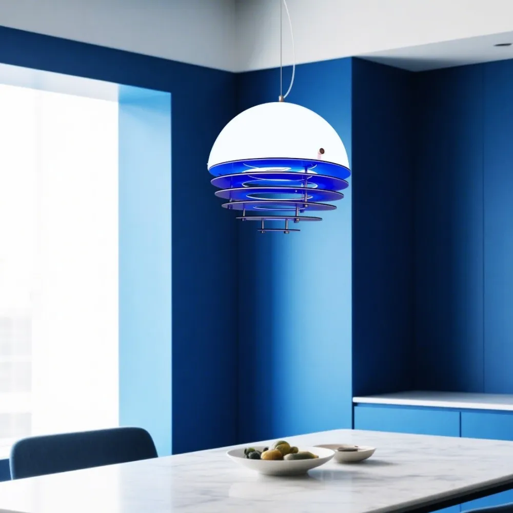 Bauhaus Sunset Pendant Lamp - Warm Ambient Lighting for Living Room S213