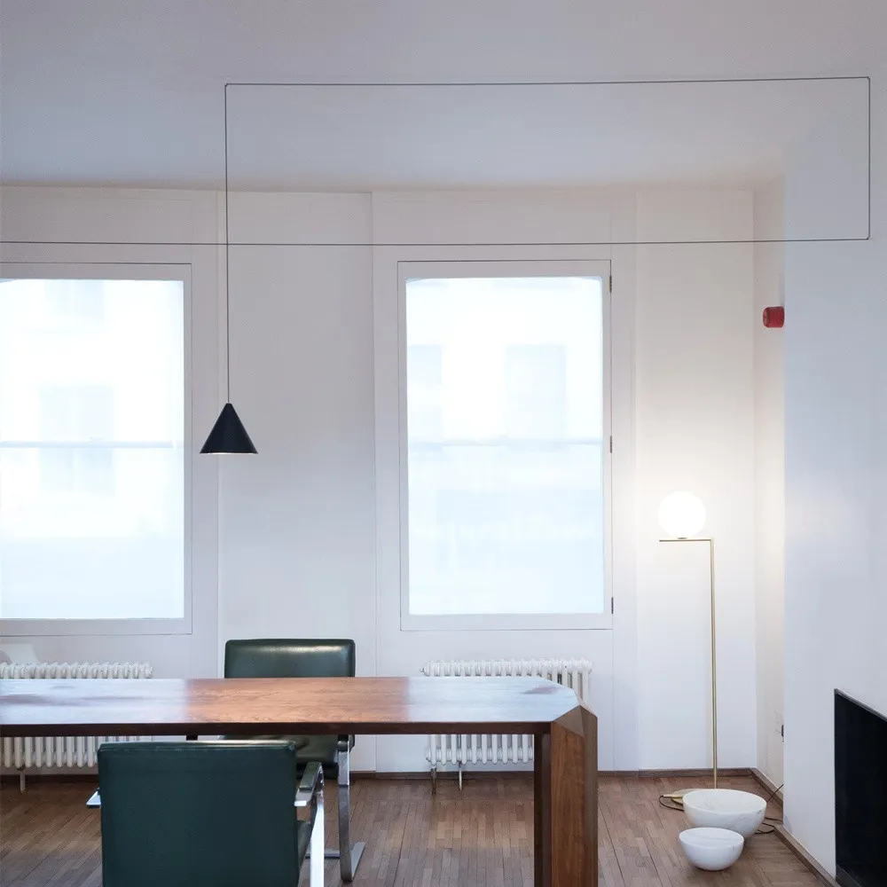 String Light Cone Pendant Light