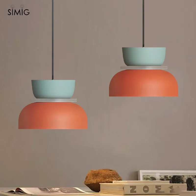 MACRI Color Block Nordic Pendant Light for Living Room