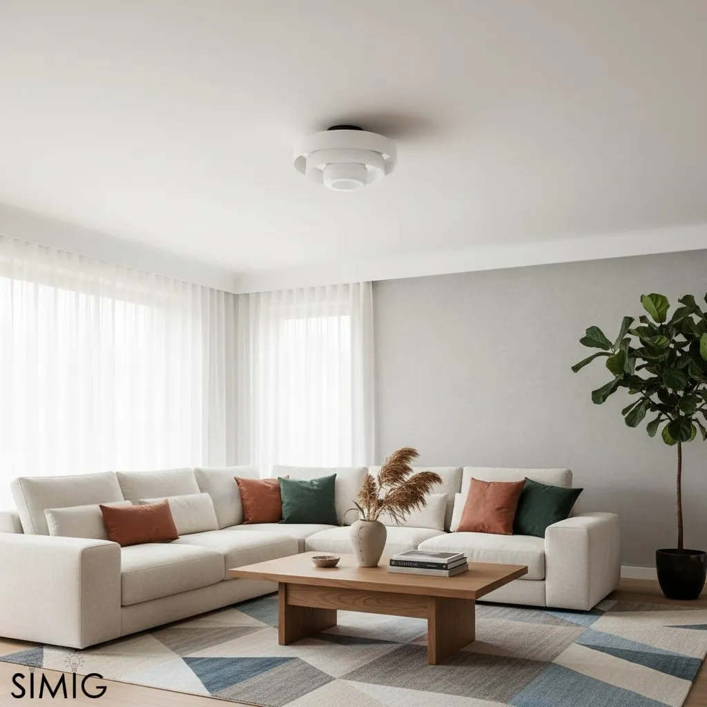 Veleora Triple Layer Disc Ceiling Light - Bauhaus Colorful Design S361