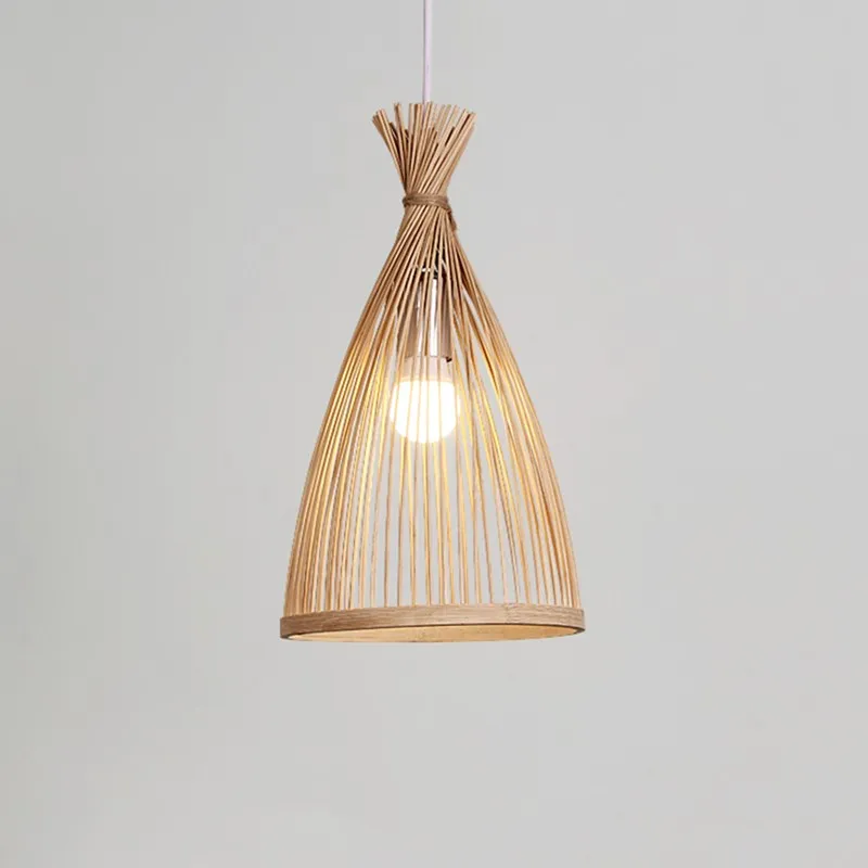 Bamboo Retro Groom Pendant Light