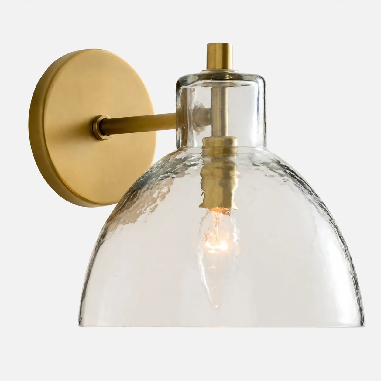 Glavira Elegant Recycled Glass Sconce - Wall Light for Modern Bedroom T049
