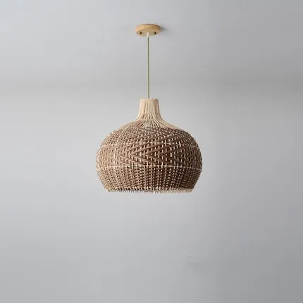 Nordic Rattan Creative Hanging Pendant Light
