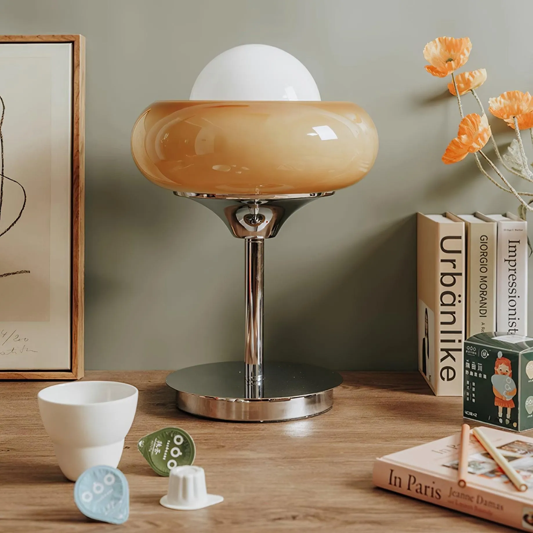 Vintage Cream Table Lamp for Bedroom M54
