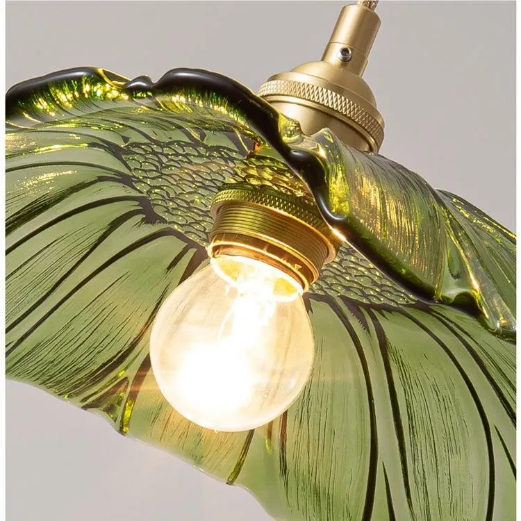 Tiffany Lotus Glass Pendant Light for Living Room S08
