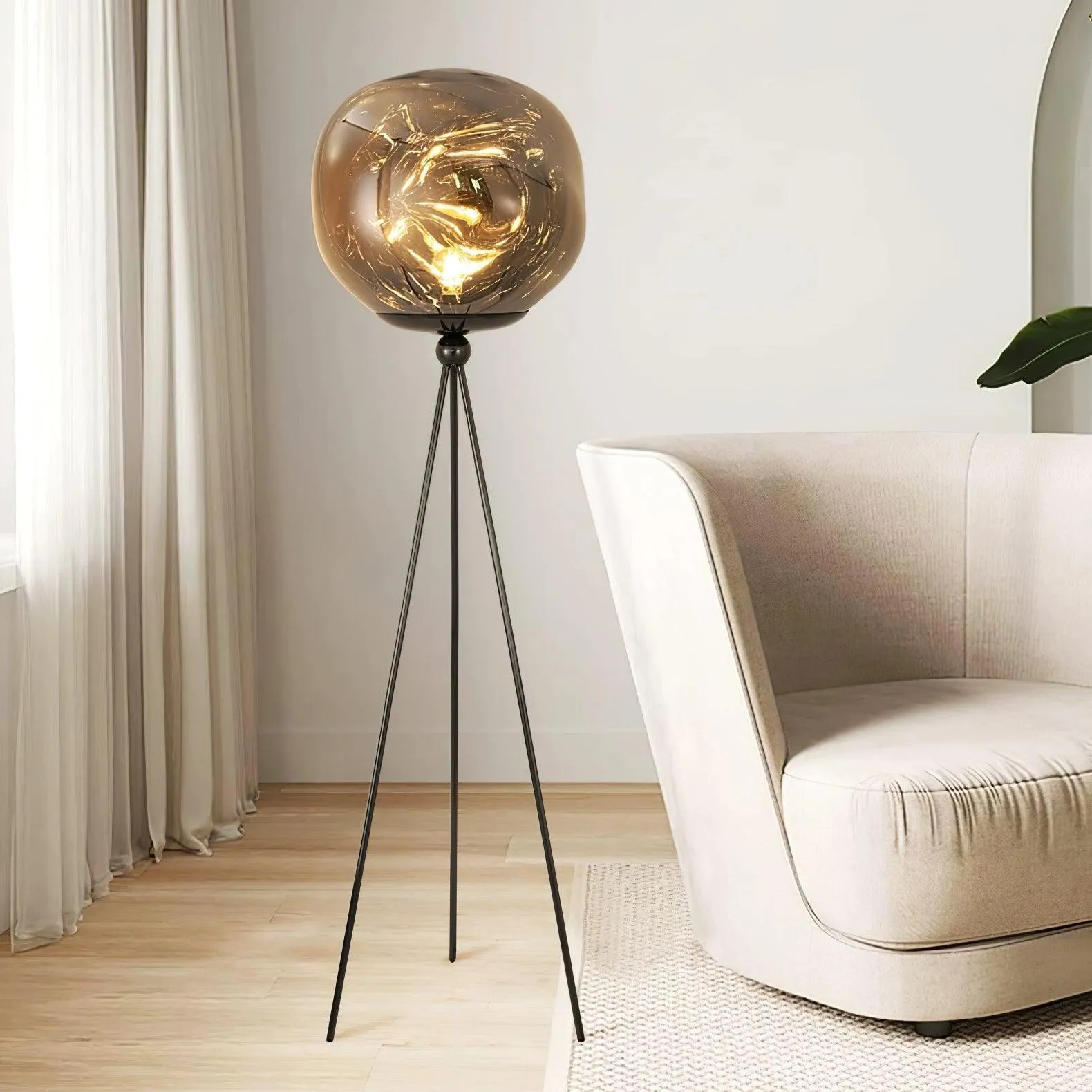 Tripod Irregular Lava Floor Lamp M216