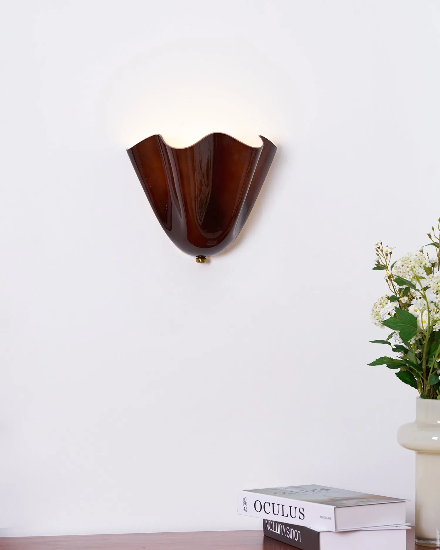 Bellina Modern Glass Wall Sconce - Ambient Lighting for Hallway P075
