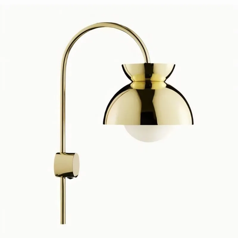 Aurelia Wall Lamp with Tiered Dome Design in Modern Metal for Bedroom or Hallway T788
