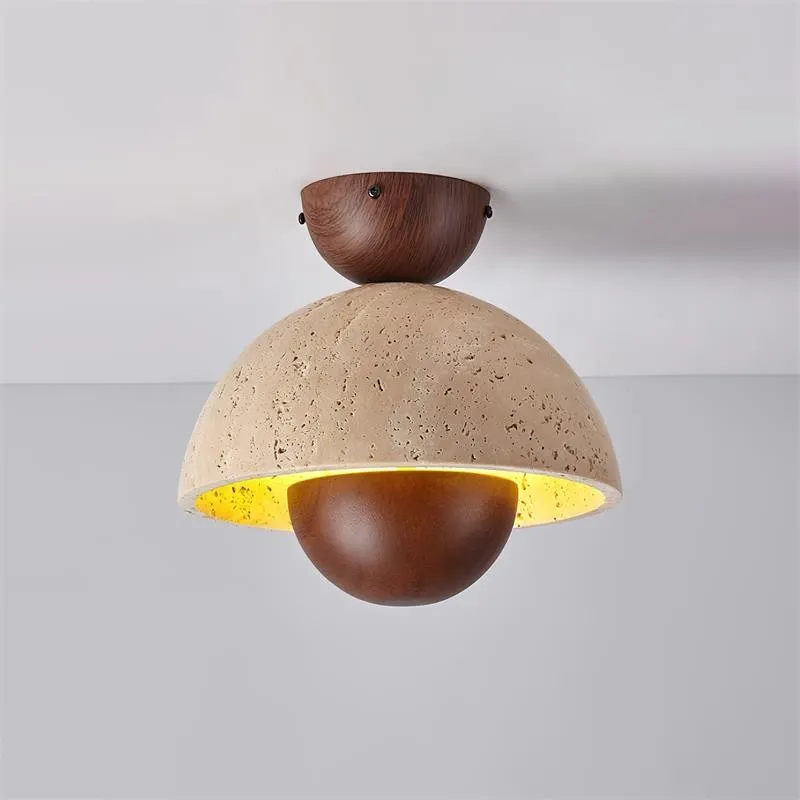 Japanese Wooden Inverted Ceiling Light M88