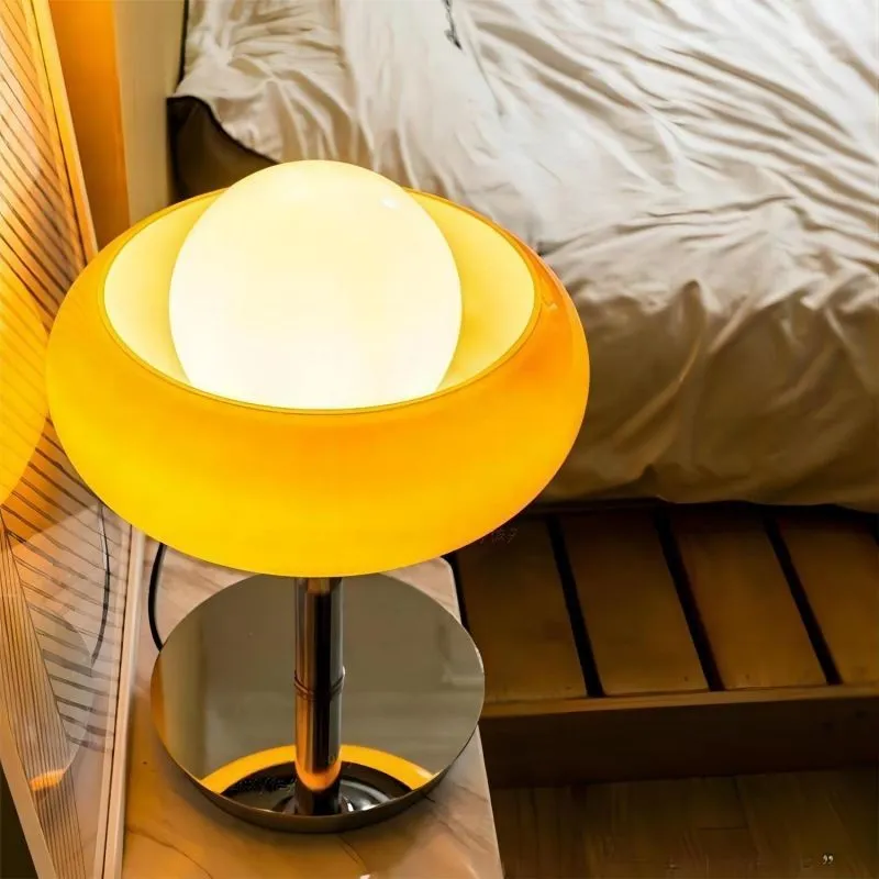 Bauhaus Glass Creative Egg Tart Table Lamp S141