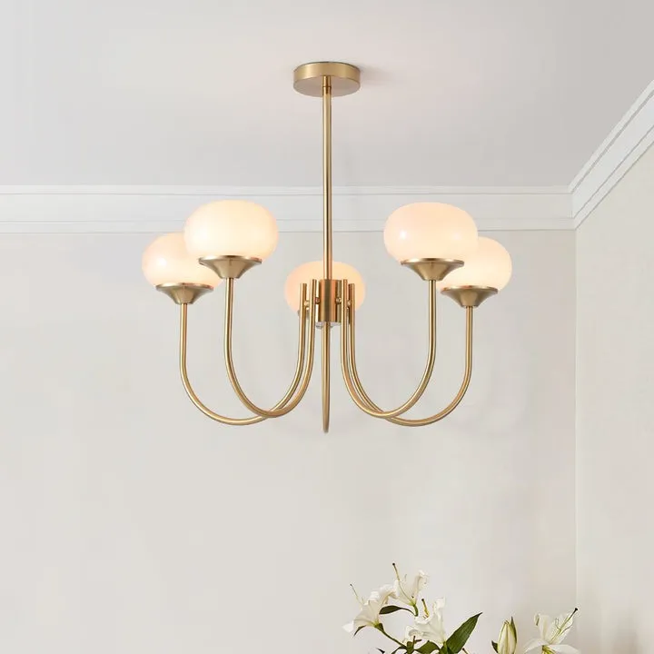 Bauhaus Glass Ball Marshmallow Chandelier S200