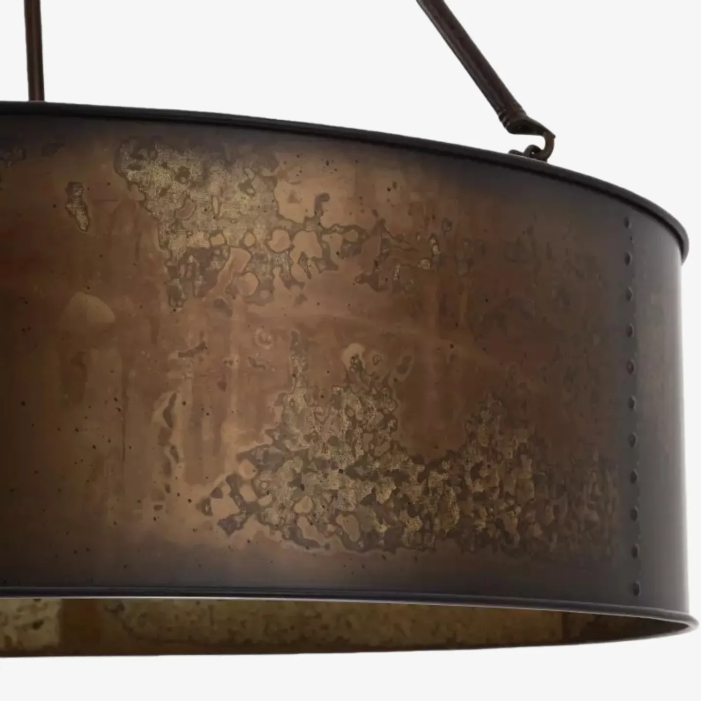 Velara Industrial Drum Shade Pendant Light – Industrial Style Hanging Fixture for Kitchen and Dining U04