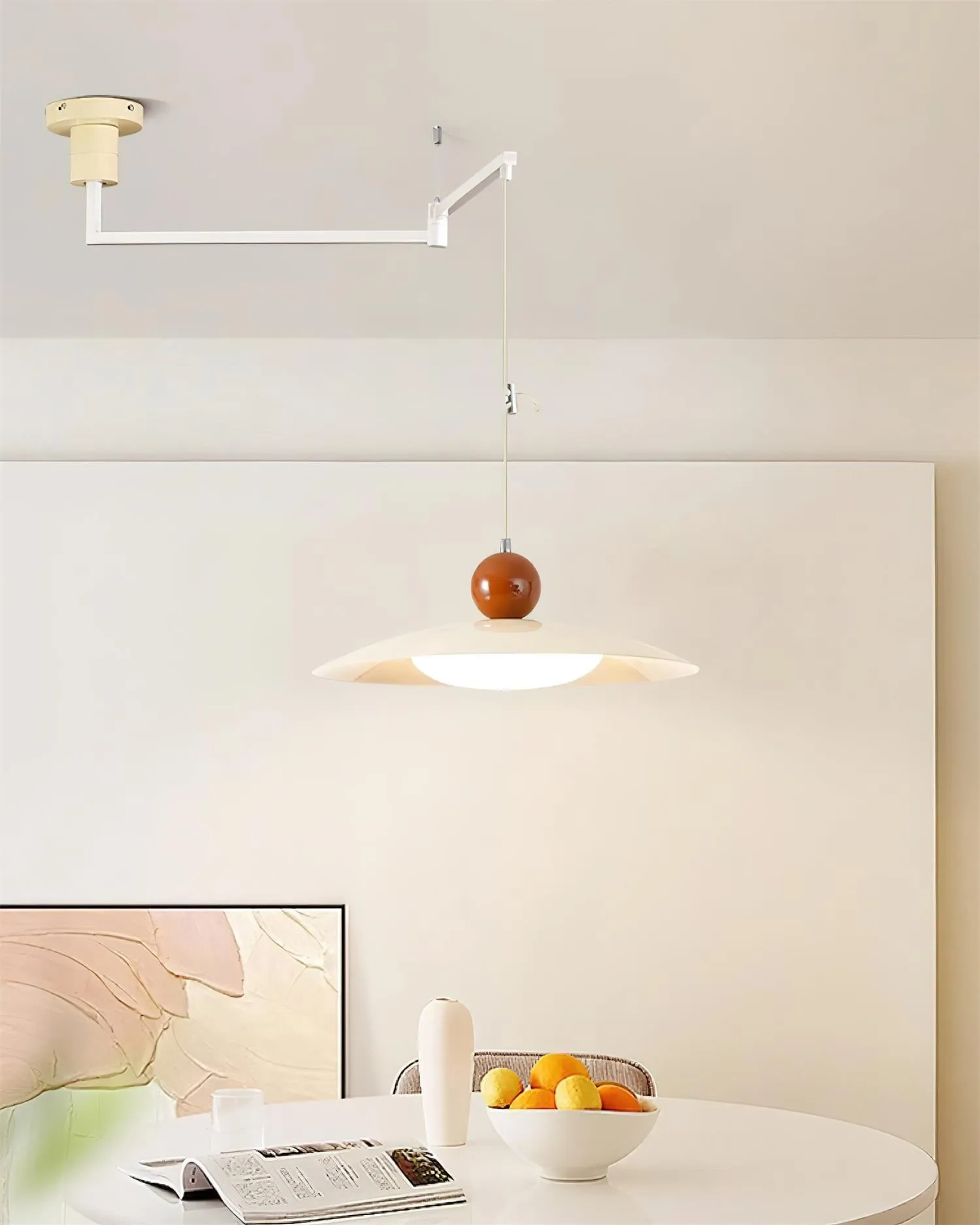 Nordic Flying Saucer Swing Arm Movable Pendant Light M111