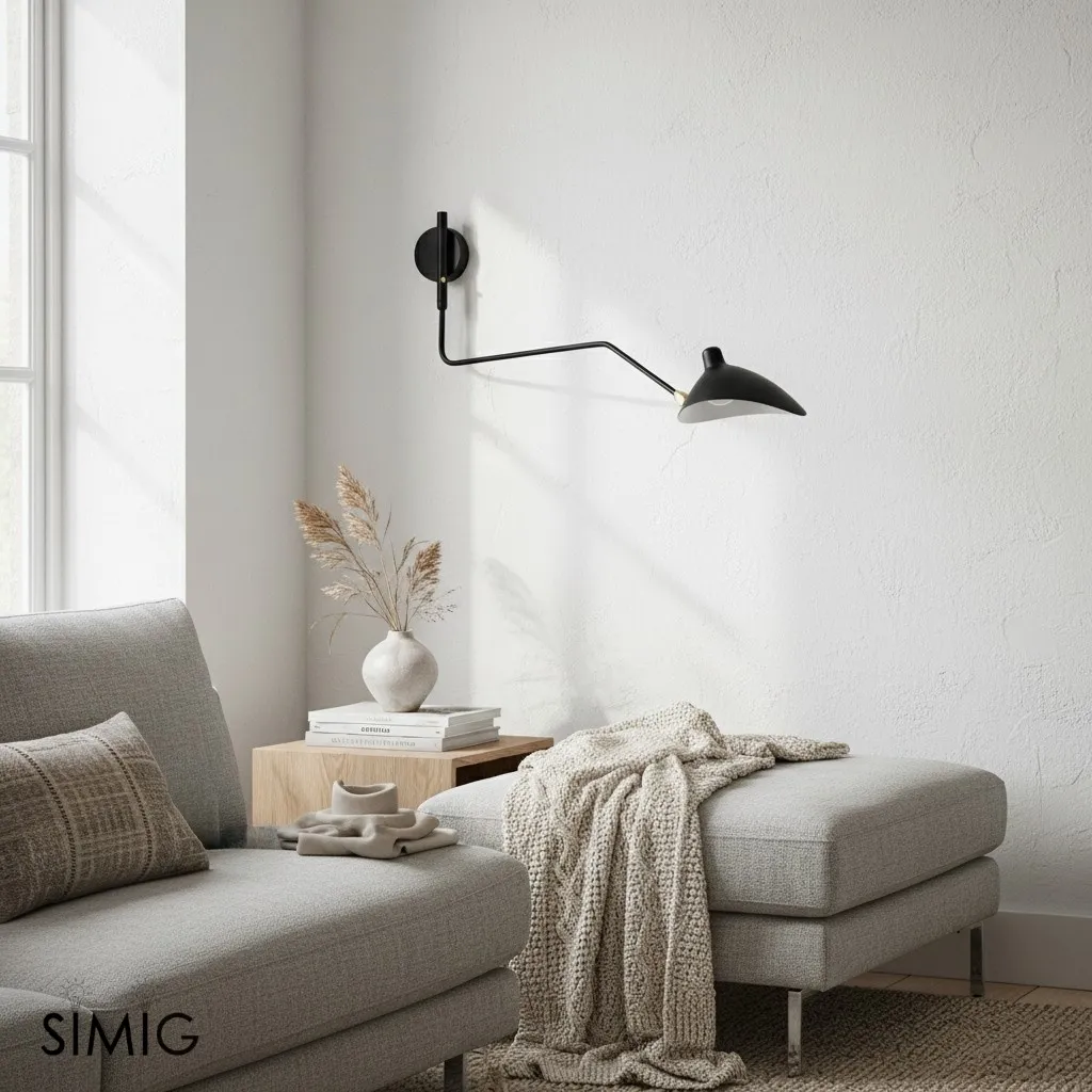 Arclume Modern Wall Light - Modern Adjustable Sconce for Living Room