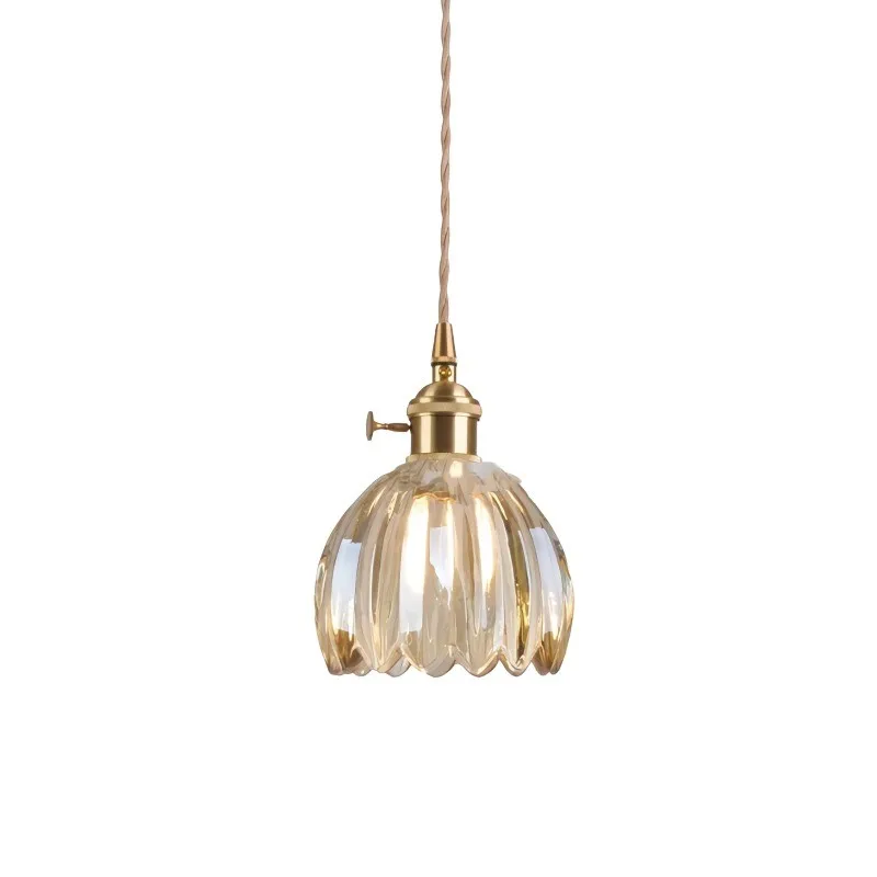 Japanese Retro Glass Flower Pendant Light S17