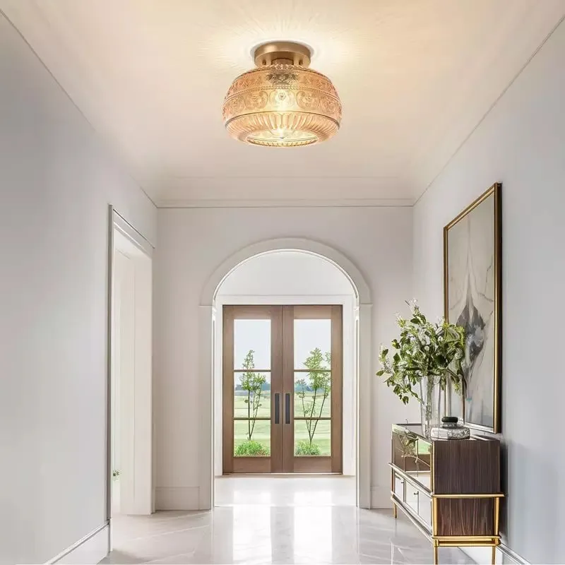 Vintage Solid Colour Glass Recessed Ceiling Lamp S201