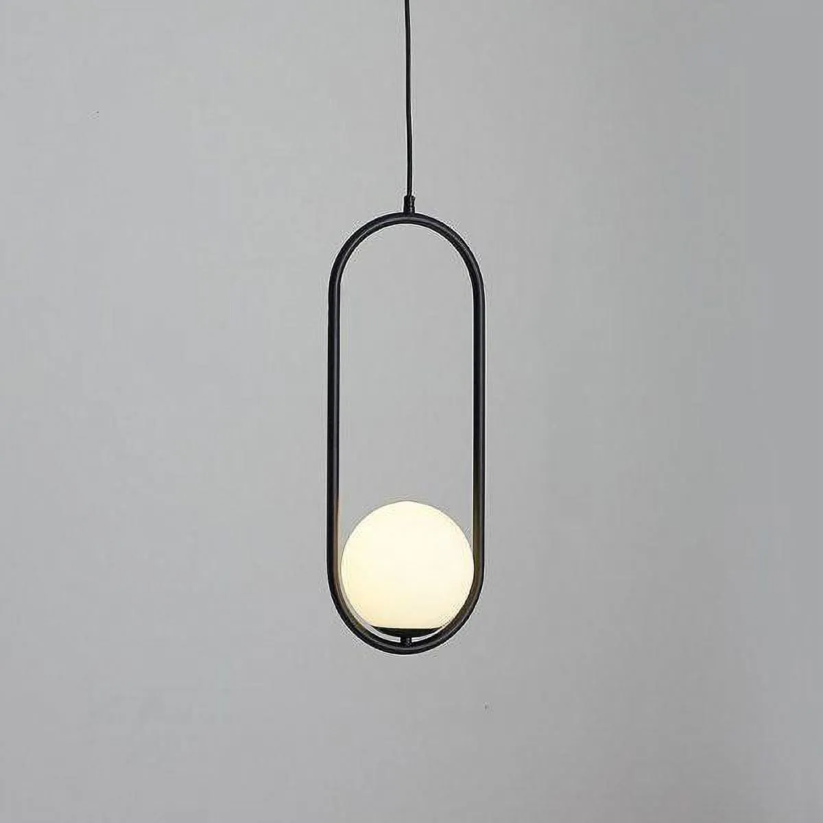 Halozen Pendant Lamp - Elegant Metal and Glass Pendant for Living Room