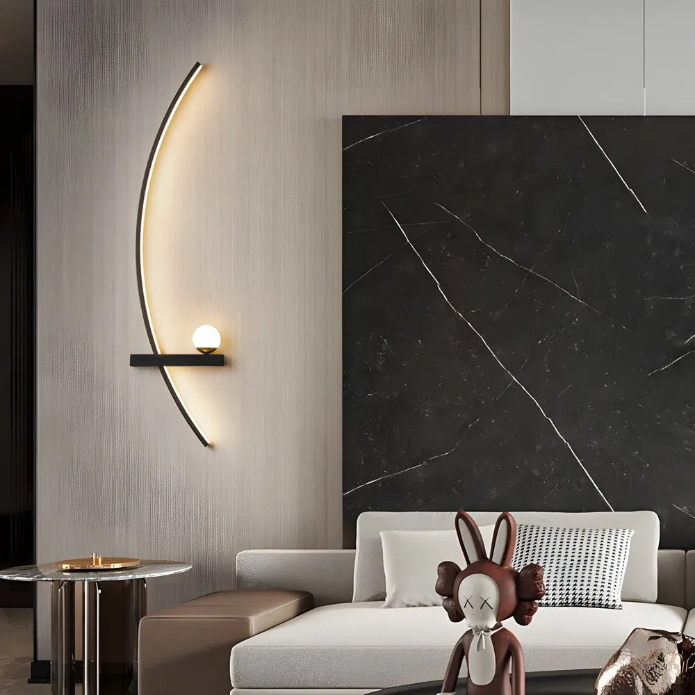 21'' Curved Strip 3 Step Dimming LED Wall Sconce G03